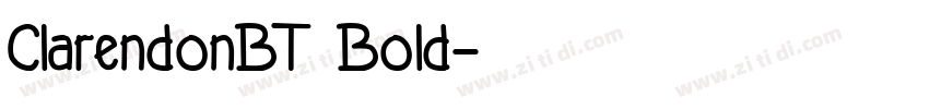 ClarendonBT Bold字体转换